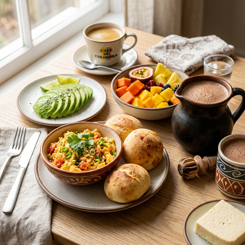 Fotografía hiperrealista de desayuno tradicional y sorpresa a domicilio en Cartagena